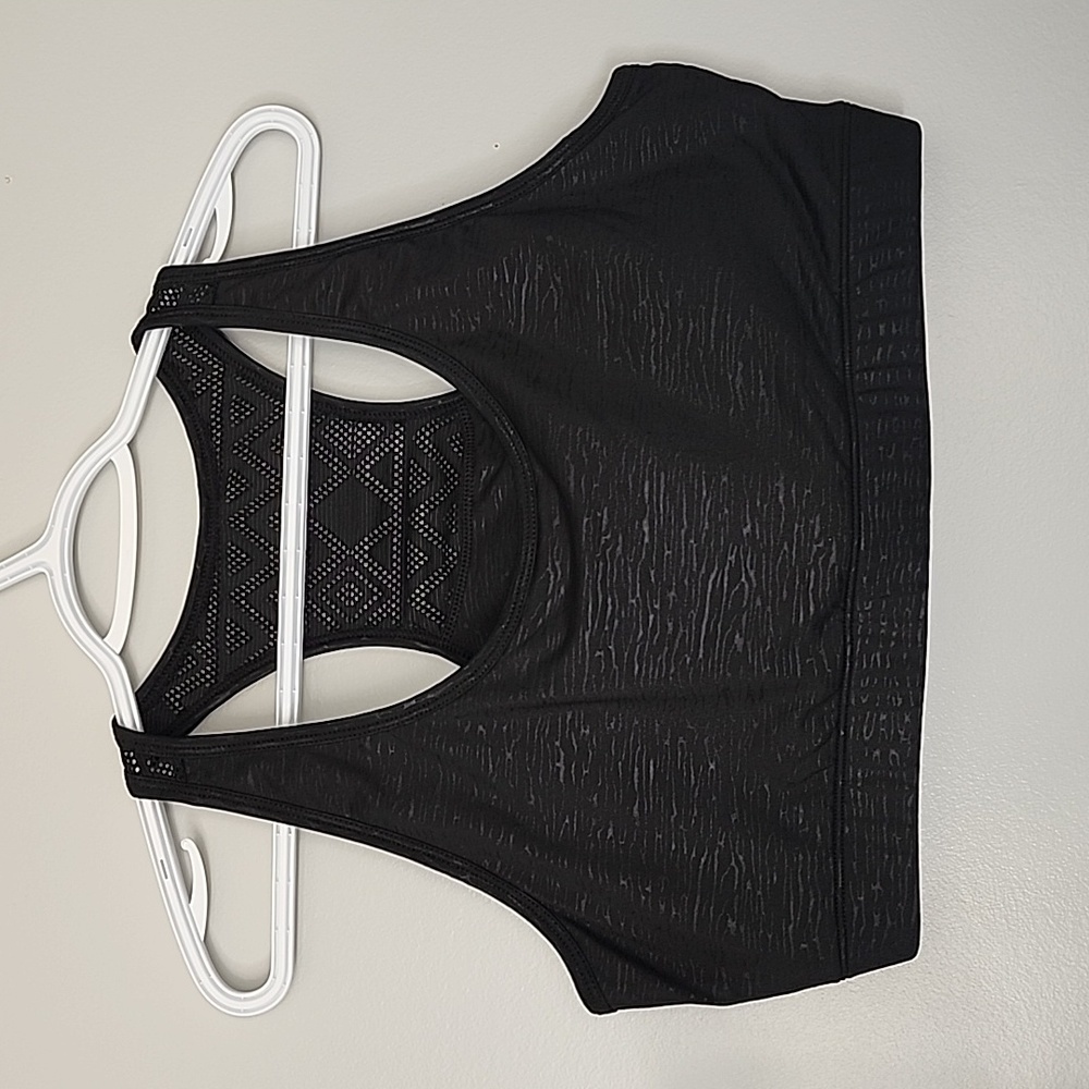 ZYIA active black heathered bomber bra XXL plus size - Picture 2 of 5